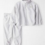 Toddler 2-Piece Recycled Microfleece Set - Grey
