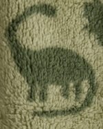 Toddler Boy Dinosaur Sherpa Zip-Up Jacket - Green - Image 2