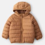 Toddler Packable Hooded Puffer Jacket - Brown