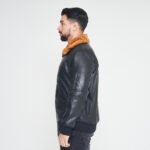 Wayfare Leather Aviator Bomber Jacket - Image 4