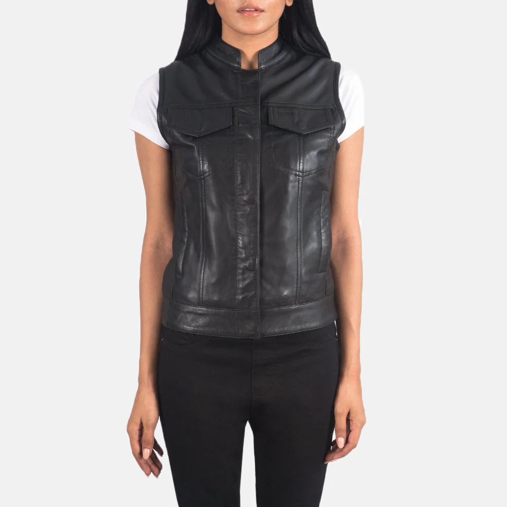 Women_s_Rayne_Moto_Black_Leather_Vest-3_25b56919-ac17-4bf3-a1a2-cd4c5d504b38_1080x (1) Rayne Moto Black Leather Vest - Image 1