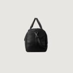 The Darrio Black Leather Duffle Bag - Image 6