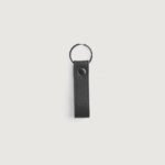 Adkins Black Leather Keychain