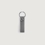 Adkins Grey Leather Keychain - Image 2