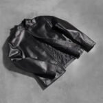 Alex Black Leather Biker Jacket - Image 8