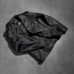 Allaric Alley Distressed Black Leather Biker Jacket - Image 7