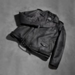 Allaric Alley Distressed Black Leather Biker Jacket - Image 8
