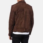 Allaric Alley Mocha Suede Biker Jacket - Image 5
