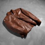 Bomia Ma-1 Brown Leather Bomber Jacket - Image 8