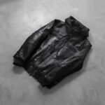 Bouncer Biz Black Leather Bomber Jacket - Image 7