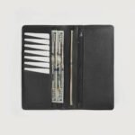 Cameron Black Leather Long Wallet - Image 5