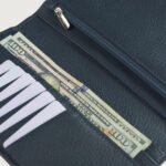 Cameron Blue Leather Long Wallet - Image 6