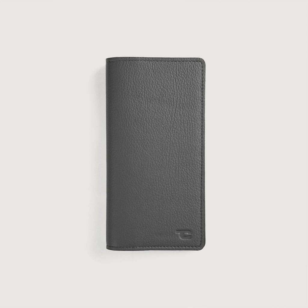 Cameron_Grey_Leather_Long_Wallet_Front-2-1694254860159_1024x1024.jpg Cameron Grey Leather Long Wallet - Image 1