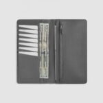 Cameron Grey Leather Long Wallet - Image 5