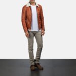 Dan Frost Tan Shearling Jacket - Image 3