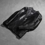 Daron Black Leather Blazer - Image 8