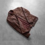 Dean Brown Leather Biker Jacket - Image 8