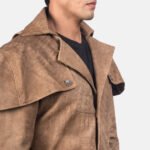 Deux Brown Leather Duster - Image 5