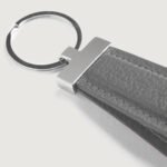 Elroy Grey Leather Keychain - Image 5