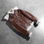 Fiona Brown Hooded Shearling Leather Jacket - Image 7