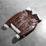 Fiona Brown Hooded Shearling Leather Jacket - Image 8