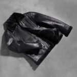Francis B-3 Black Leather Bomber Jacket - Image 8