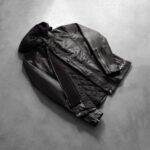 Highschool Black Hooded Leather Jacket - Image 7