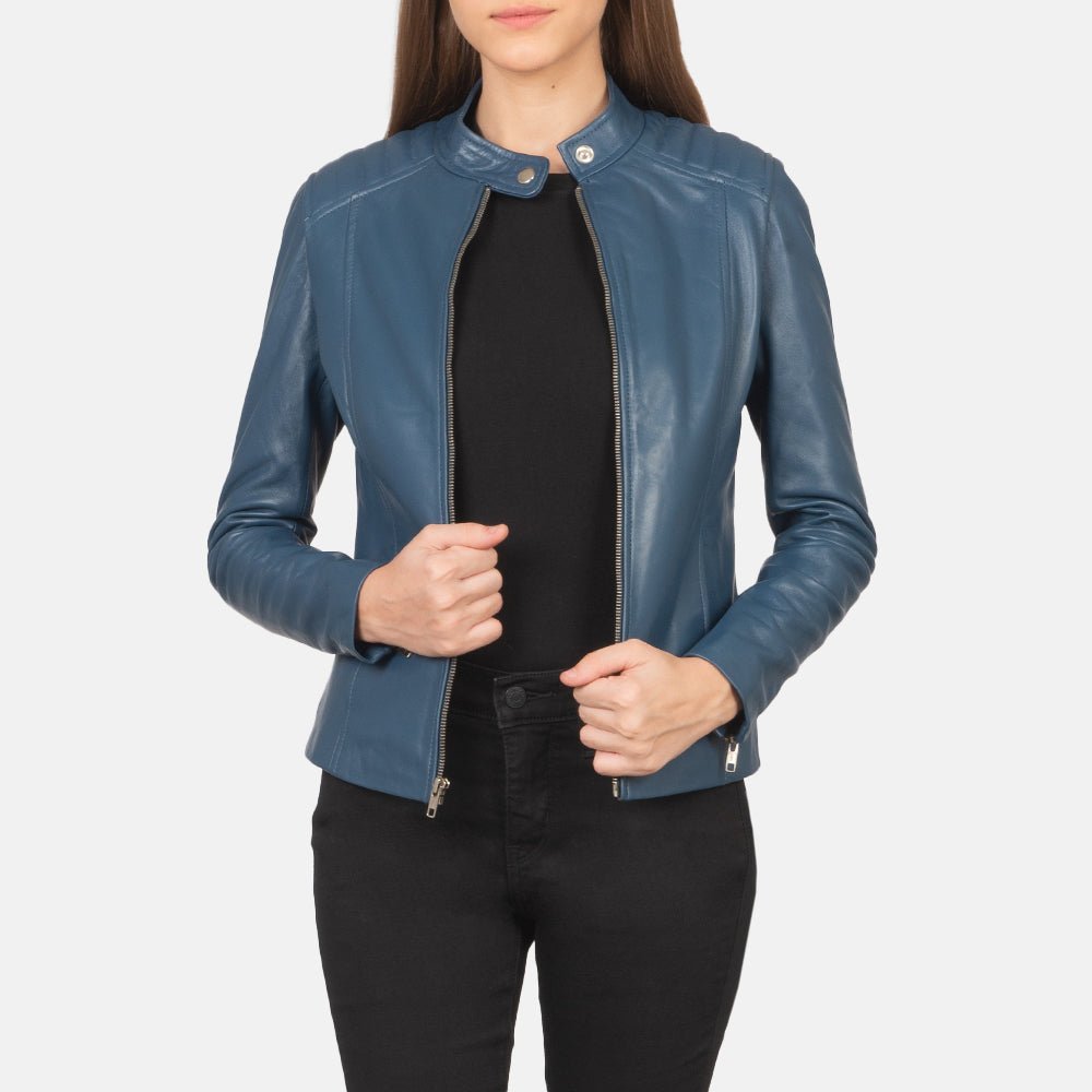 Kelsee_Blue_Leather_Biker_Jacket_For_Women_2_46b29d59-27ed-46a8-b397-9547ec87c386_1024x1024-1.jpg Kelsee Blue Leather Biker Jacket - Image 1