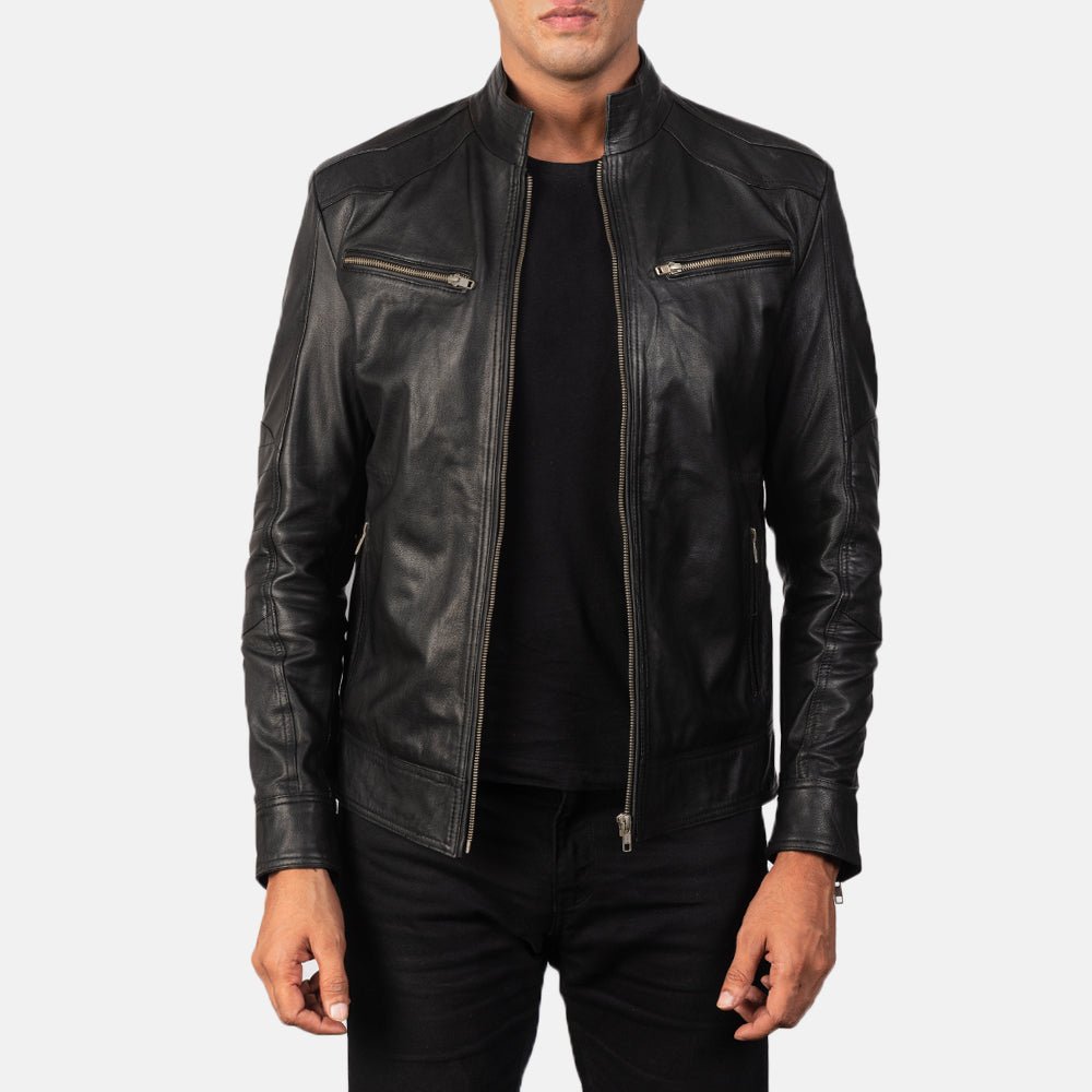 Mack_Black_Leather_Biker_Jacket_Made_of_100_Real_Goatskin_1_a8f305cf-c52d-4841-b582-659b33926dfa_1024x1024.jpg Mack Black Leather Biker Jacket - Image 1