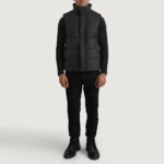 Bryan Black Puffer Vest - Image 3