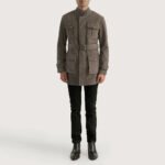 Dolf Grey Suede Jacket - Image 3