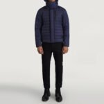 Malcolm Blue Hooded Puffer Jacket - Image 3