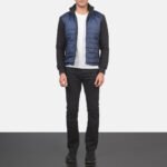 Nashville Quilted Blue Windbreaker Jacket - Image 3