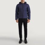 Tyler Blue Hooded Puffer Jacket - Image 3