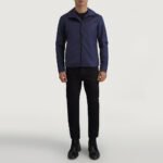 Wesley Blue Hooded Windbreaker Jacket - Image 3