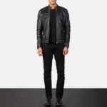 Youngster Black Leather Biker Jacket - Image 3