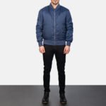 Zack Blue Bomber Jacket - Image 3