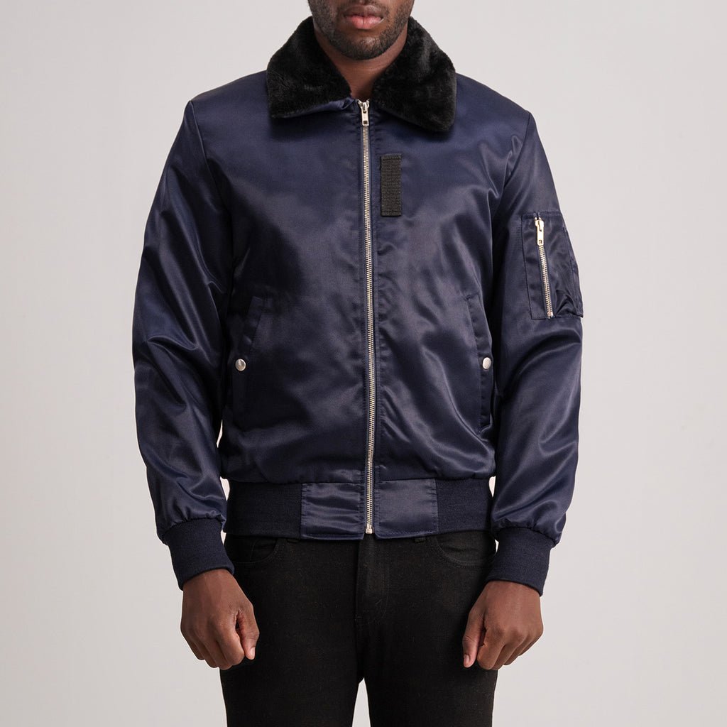 Men_sClydeB-15BlueBomberJacketCloseFront_1024x1024.jpg Clyde B-15 Blue Bomber Jacket - Image 1