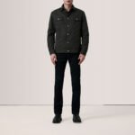 Colberto Olive Waxed Canvas Trucker Jacket - Image 2