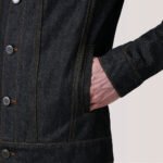 Conard Faded Black Denim Trucker Jacket - Image 6