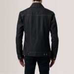 Conard Faded Black Denim Trucker Jacket - Image 4