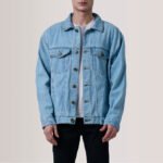 Eddie Light Blue Oversized Denim Trucker Jacket