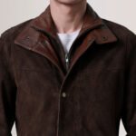 Henrik Brown Suede Cafe Racer - Image 5