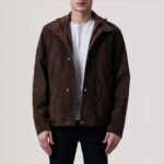 Henrik Brown Suede Cafe Racer