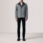 Henrik Grey Suede Cafe Racer - Image 2