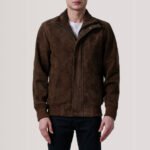 Lester Brown Suede Bomber Jacket - Image 3
