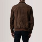 Lester Brown Suede Bomber Jacket - Image 5