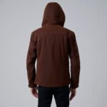 Marlo Brown Canvas Hooded Work Jacket - Image 4