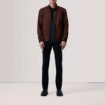 Morrison Brown Canvas Bomber Jacket - Image 2