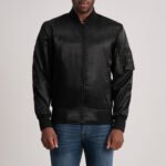 Quinton MA-1 Black Bomber Jacket